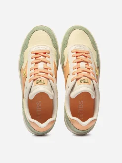 Tennis Femme Cuir Nubuck Multico ALMERIA