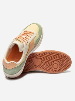 Tennis Femme Cuir Nubuck Multico ALMERIA