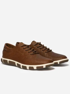 Tennis Femme Cuir Tabac JAZARU