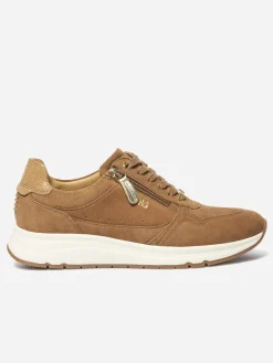 Tennis Femme Doublée Cuir Tan BLONZIP