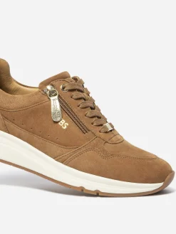 Tennis Femme Doublée Cuir Tan BLONZIP