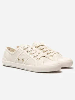 Tennis Femme en Toile De Coton Lin