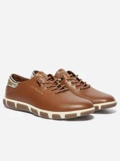 Tennis Femme Textile Pecan et Champagne JAZLACE
