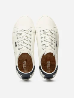 Tennis Homme Coton Recyclé Blanc LANZARO