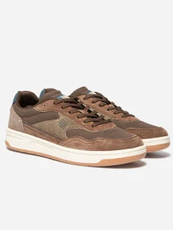 Tennis Homme Cuir Nubuck Marron ALMERIO