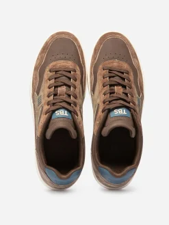 Tennis Homme Cuir Nubuck Marron ALMERIO