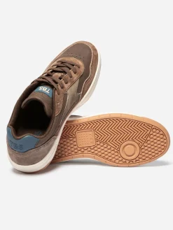 Tennis Homme Cuir Nubuck Marron ALMERIO