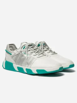Tennis Homme Semelle TechniGrip® Blanc et Vert JAZLTIM