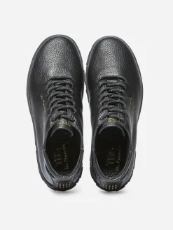 Tennis Montantes Femme Confort Marine Détail Or