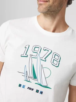 T-shirt Homme Blanc HERVETEE