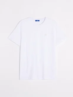 T-shirt Homme Coupe Ajustée Jersey Blanc PIERETEE
