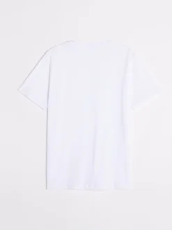 T-shirt Homme Coupe Ajustée Jersey Blanc PIERETEE