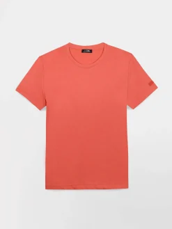 T-shirt Homme Coupe Ajustée Jersey Rouge PIERETEE