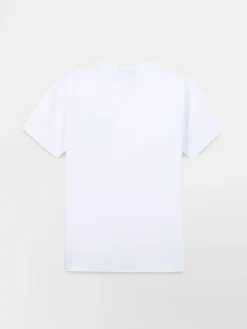 T-shirt Homme Fabrication Française Coupe Ajustée Blanc et Vert VIVIEN