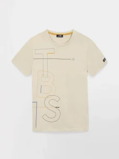 T-Shirt Manches courtes Chaux Manches Courtes Beige JAMAITEE