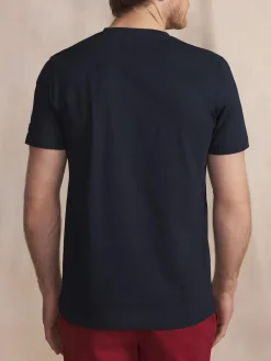 T-Shirt Manches courtes Marine Manches Courtes Bleu HADISTEE