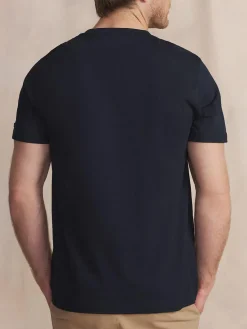 T-Shirt Marine Manches Courtes Bleu IZZARTEE