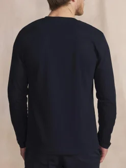 T-Shirt Marine Manches Longues Bleu JONSITEE