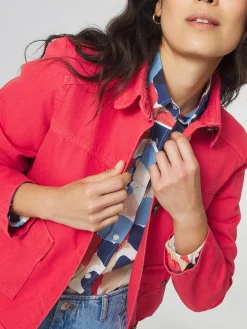 Veste Femme Boutonnée Rose MADIEVES
