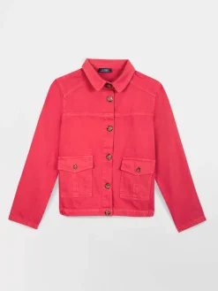 Veste Femme Boutonnée Rose MADIEVES