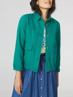 Veste Femme Boutonnée Vert MADIEVES