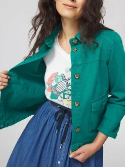 Veste Femme Boutonnée Vert MADIEVES