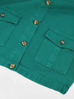 Veste Femme Boutonnée Vert MADIEVES