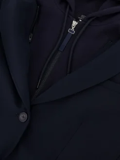 Veste Femme Capuche Amovible Doublé Marine POLLYVES