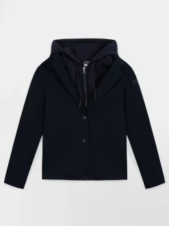 Veste Femme Capuche Amovible Doublé Marine POLLYVES