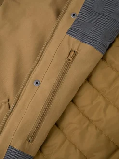 Veste Homme Imperméable Mi-Longue Marron JAFARVES