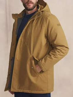 Veste Homme Imperméable Mi-Longue Marron JAFARVES