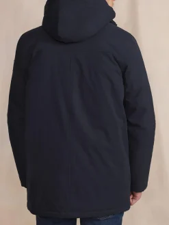 Veste Homme Imperméable Mi-Longue Bleu JAFARVES