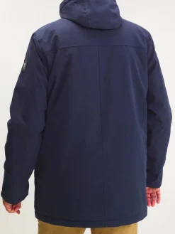 Veste Homme Imperméable Mi-Longue Marine