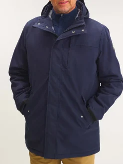 Veste Homme Imperméable Mi-Longue Marine