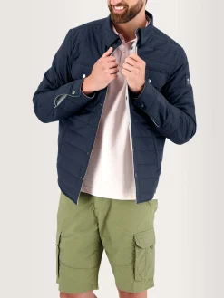 Veste Homme Reversible 4 poches Marine et Gris