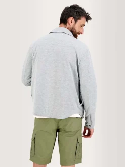 Veste Homme Reversible 4 poches Marine et Gris