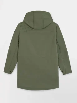 Veste Longue Femme Imperméable A Capuche Vert FANNYLON